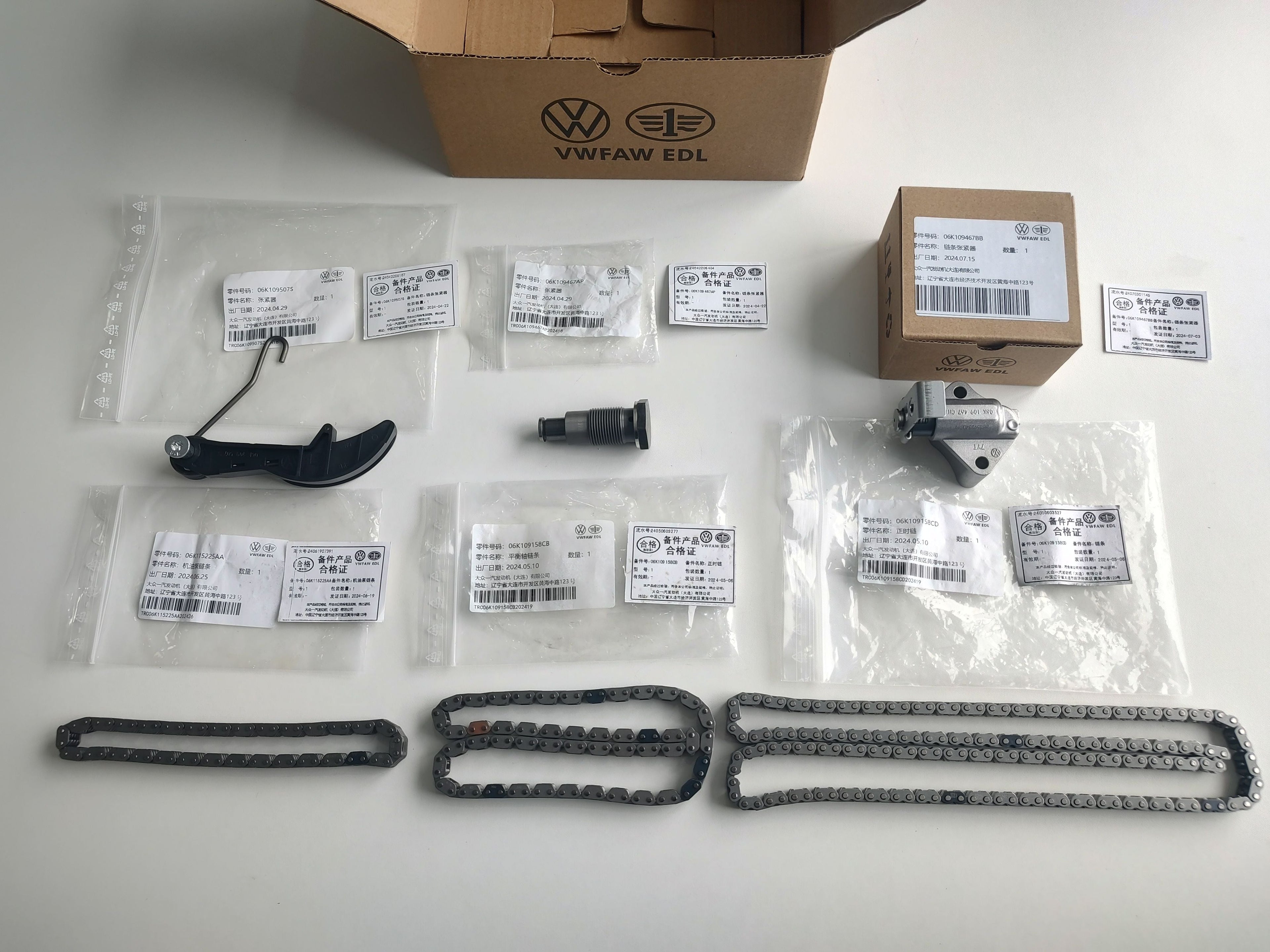 Genuine OEM VW AUDI New Timing Chain Replacement Kits & Engine Timing Components