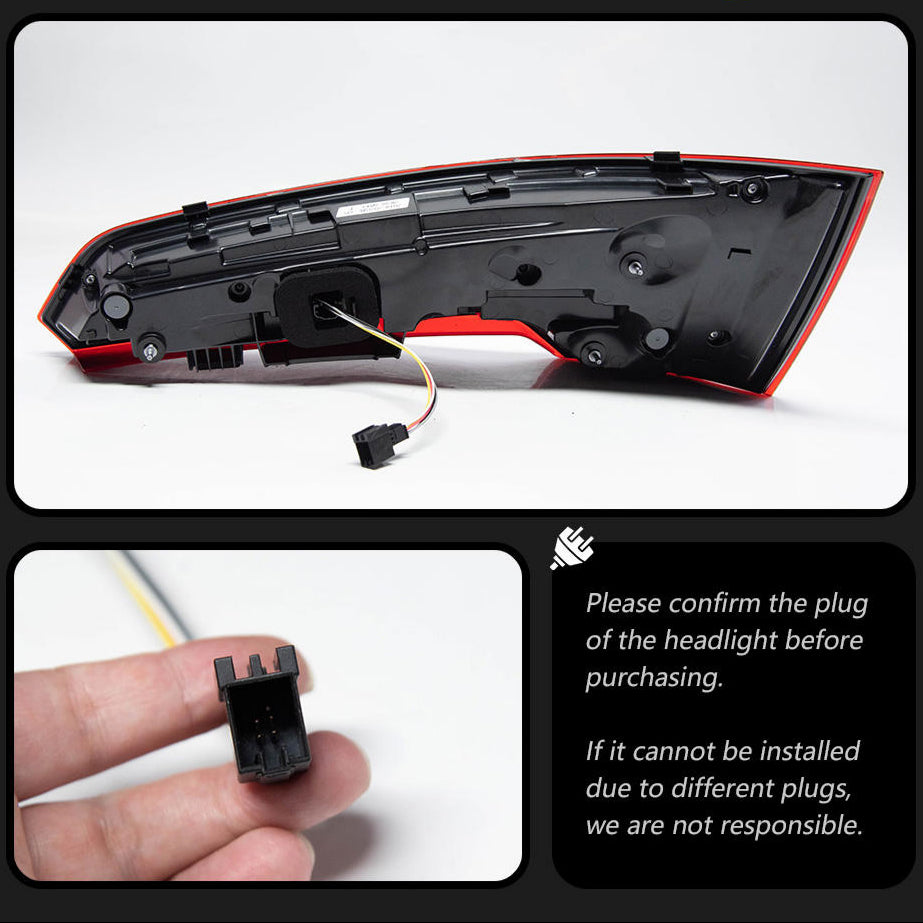 Taillight Dynamic Signal Animation fits Audi Q5 2018-2021 with Rear Lamp Stop Brake & Reverse