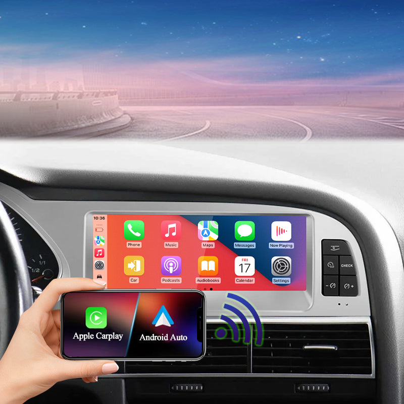 Upgrade Multimedia 8.8" Touchscreen compatible with Audi A6 C6 2005-2011 with 8-Core Android14 Wireless CarPlay GPS & Navigation