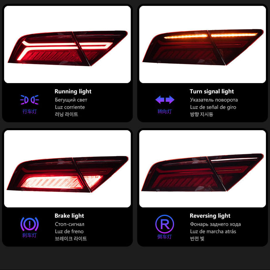 RS7 Style LED Taillamp Dynamic Signal Taillight with Animation fits Audi A7 S7 2011-2018