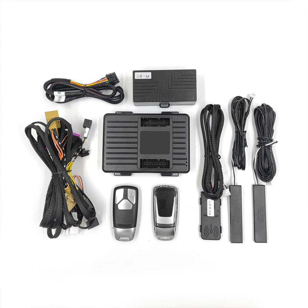 Bayern Motor Werks Engine Remote Start Stop System fits all Audi A4 A5 A6 A7 A8 Q3 Q7 TT with Keyless Entry Auto Unlock/Lock & Smartphone Remote Control