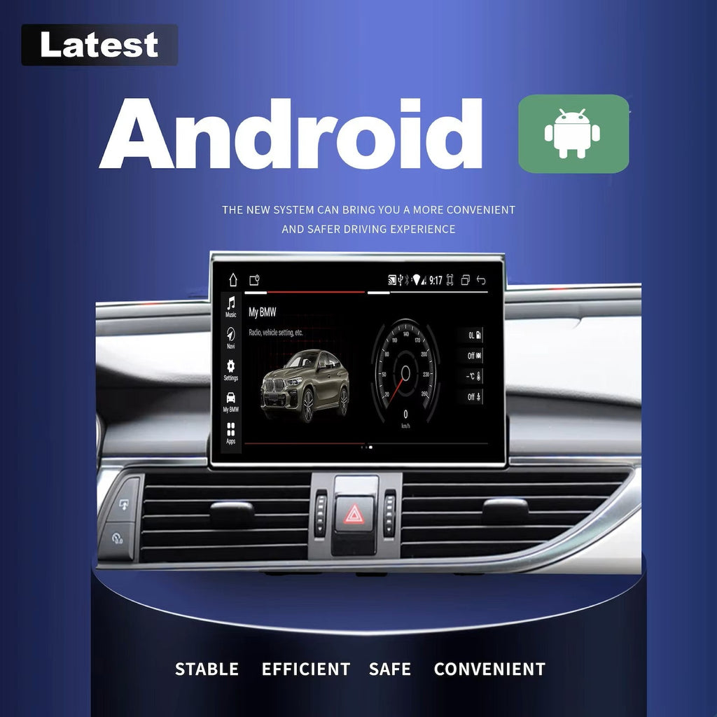 Premium Upgrade 8.8" Touchscreen for Audi A6 A7 C7 C7.5 2012-2018 OEM RMC HNR MHI Featuring Android 14 Wifi 4G Multimedia