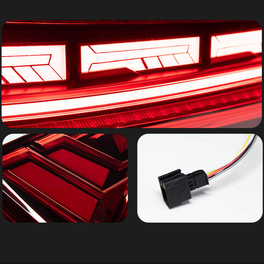 Taillight Dynamic Signal Animation fits Audi Q5 2018-2021 with Rear Lamp Stop Brake & Reverse