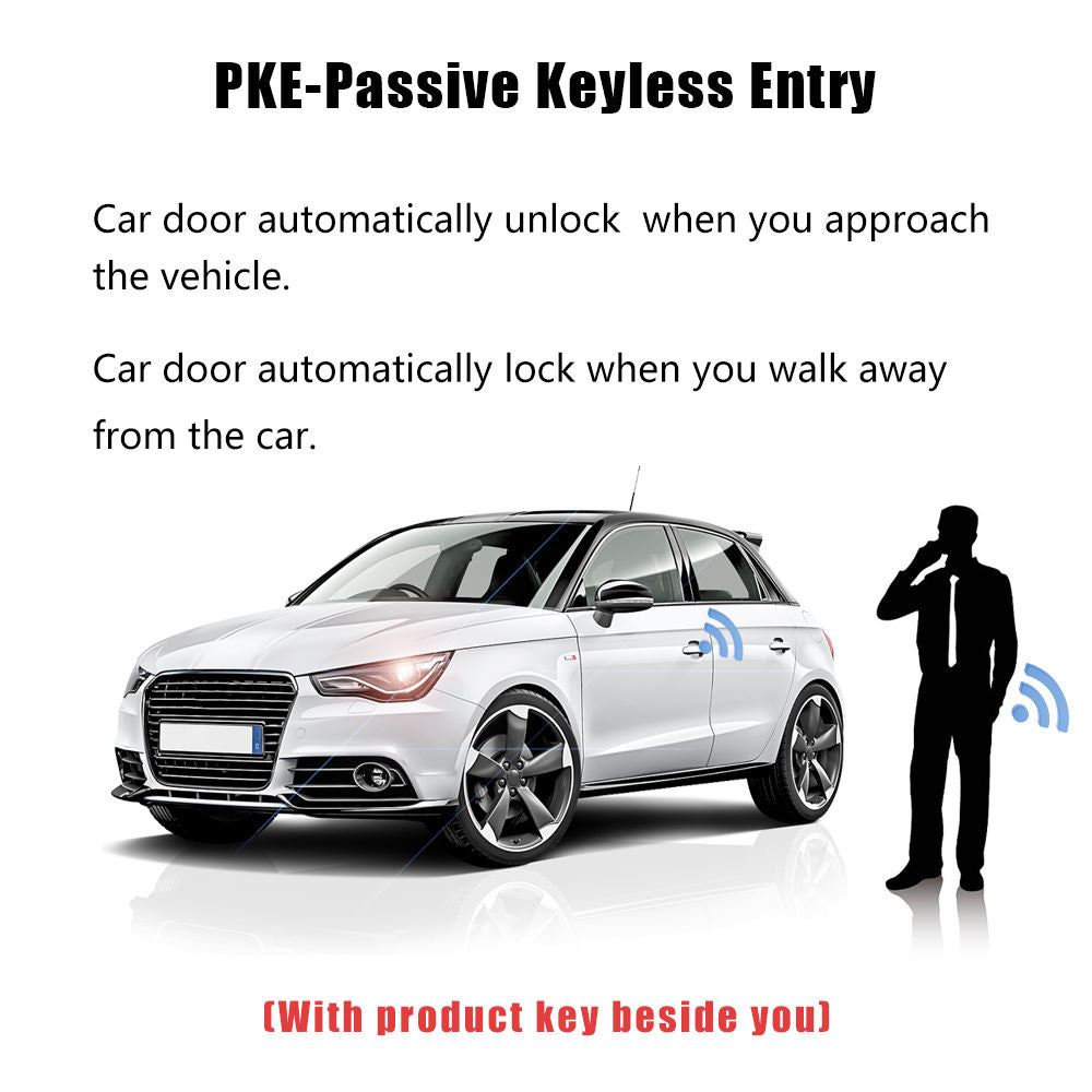 Bayern Motor Werks Engine Remote Start Stop System fits all Audi A4 A5 A6 A7 A8 Q3 Q7 TT with Keyless Entry Auto Unlock/Lock & Smartphone Remote Control