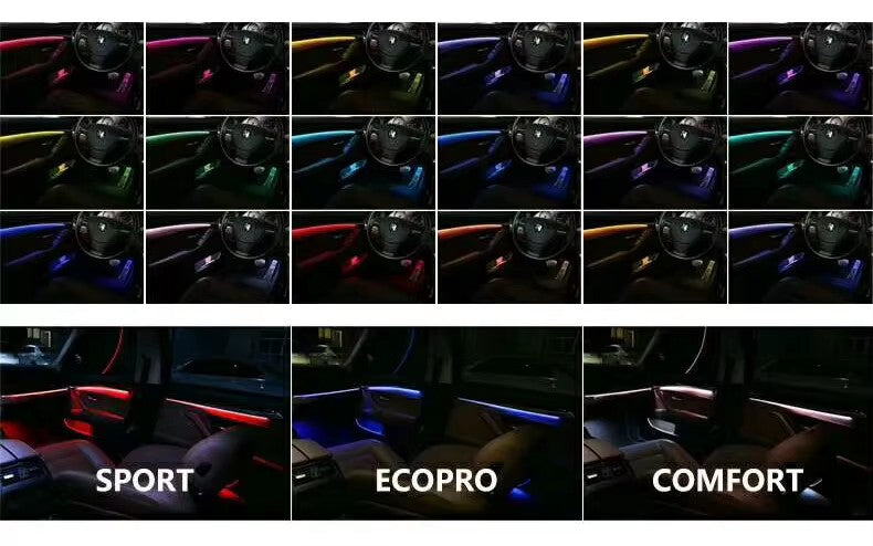 Dynamic Ambient Lighting & Carbon Fiber Kit fits Audi A4 B8 2009-2016