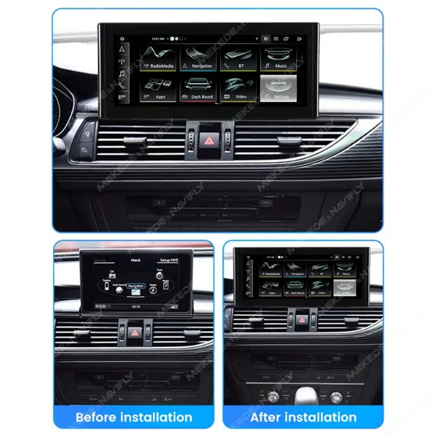 MNX 12.5" Upgrade Touchscreen for Audi A6 S6 A7 S7 C7 C7.5 2012-2018 with Android 11