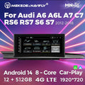 MNX 10.25" Touchscreen Upgrade for Audi A6 S6 A7 S7 C7 C7.5 2012-2018 with Android 14