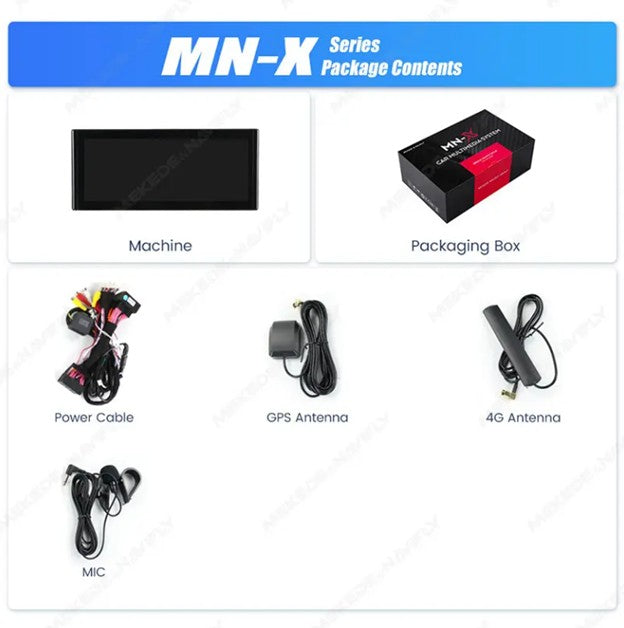 MNX Touchscreen Upgrade for Audi A3 2014-2020 10.25- & 12.5-Inch Featuring Android 13
