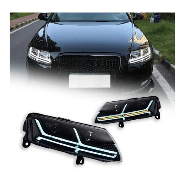 Upgrade A6 S6 C6 2005-2011 Dynamic LED Headlight with Sequential Turn Signals