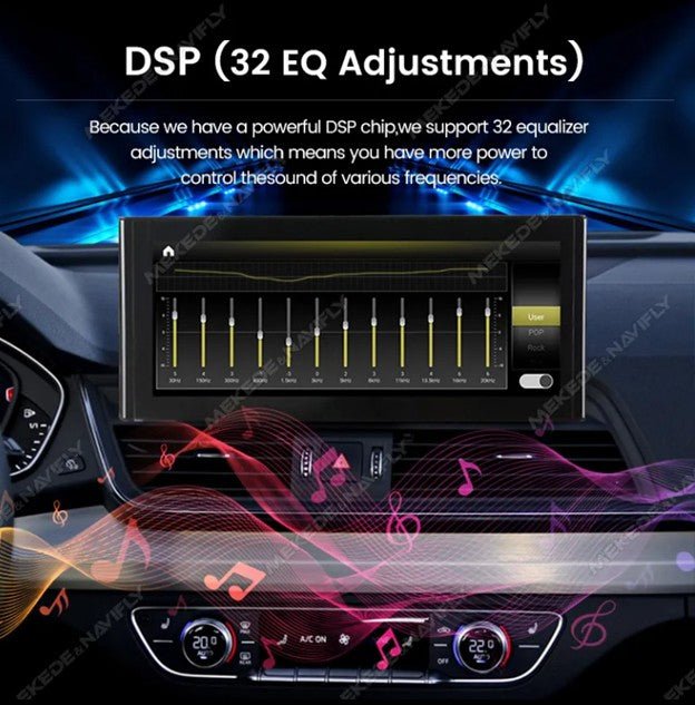 MNX Upgrade Touchscreens for Audi Q5 2017-2020 features Android/CarPlay 10.25 and 12.5" Multimedia Touchscreens