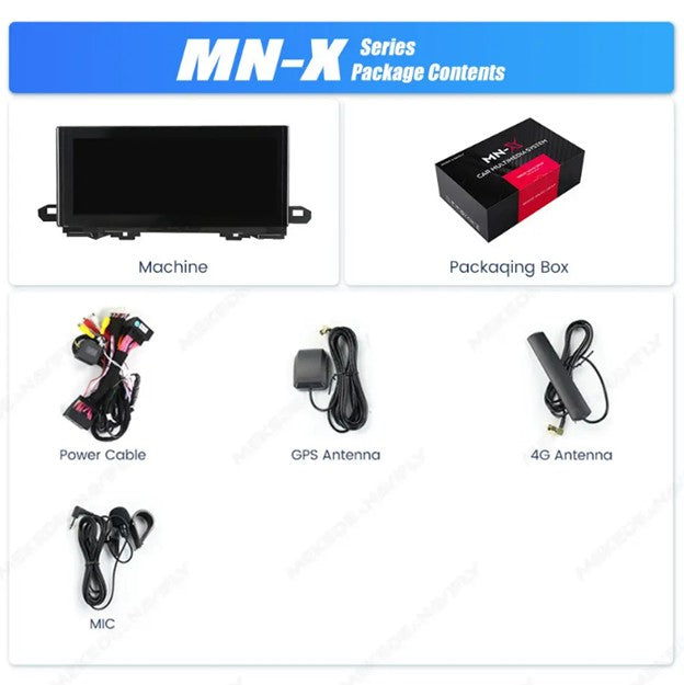 Upgrade 9" Touchscreen for Audi Q3 2011-2019 OEM with Android 14 Display